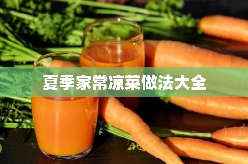 夏季家常凉菜做法大全