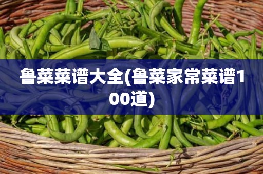 鲁菜菜谱大全(鲁菜家常菜谱100道)