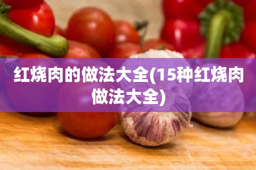 红烧肉的做法大全(15种红烧肉做法大全)