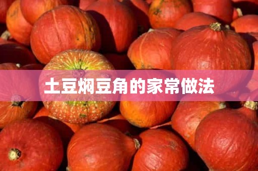 土豆焖豆角的家常做法