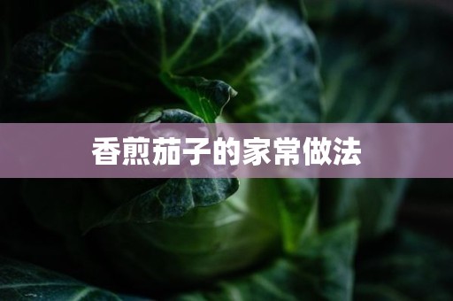 香煎茄子的家常做法