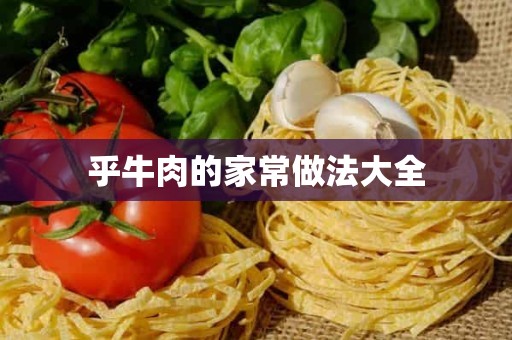 乎牛肉的家常做法大全