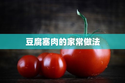 豆腐塞肉的家常做法