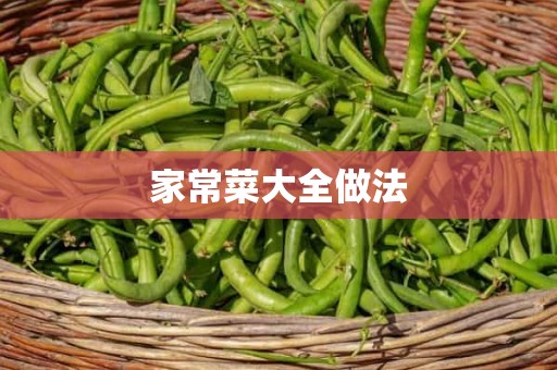 家常菜大全做法