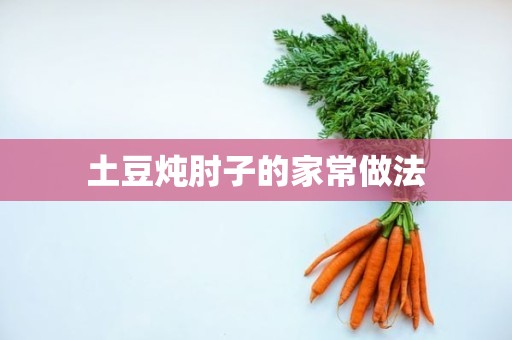 土豆炖肘子的家常做法