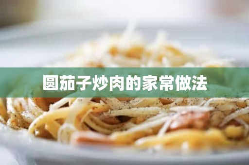 圆茄子炒肉的家常做法