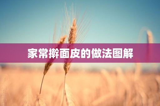 家常擀面皮的做法图解