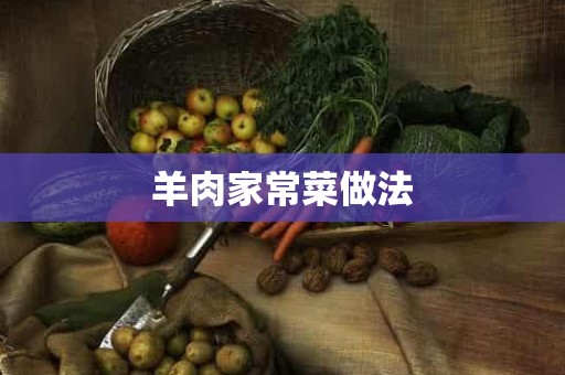 羊肉家常菜做法