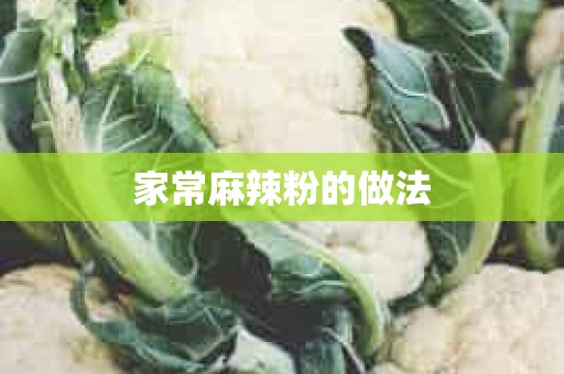 家常麻辣粉的做法