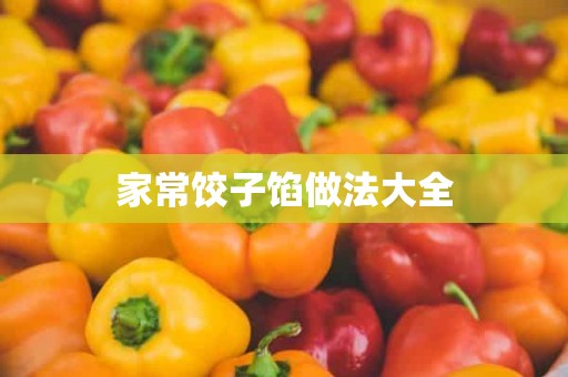 家常饺子馅做法大全