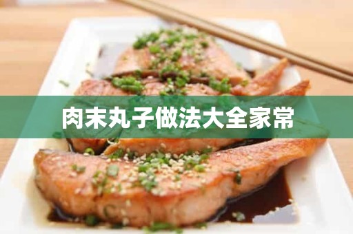 肉末丸子做法大全家常