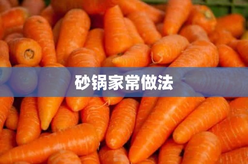 砂锅家常做法