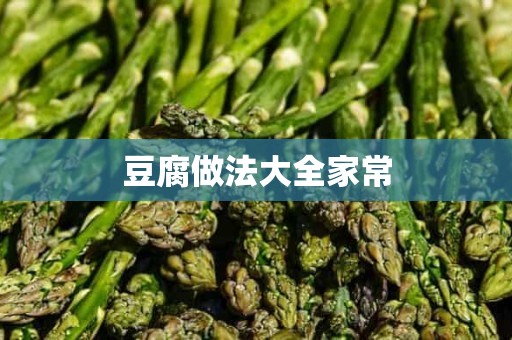 豆腐做法大全家常