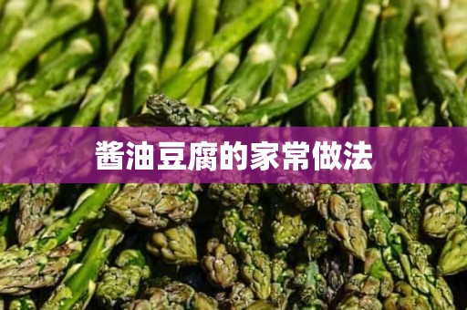 酱油豆腐的家常做法