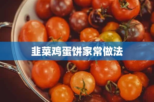 韭菜鸡蛋饼家常做法