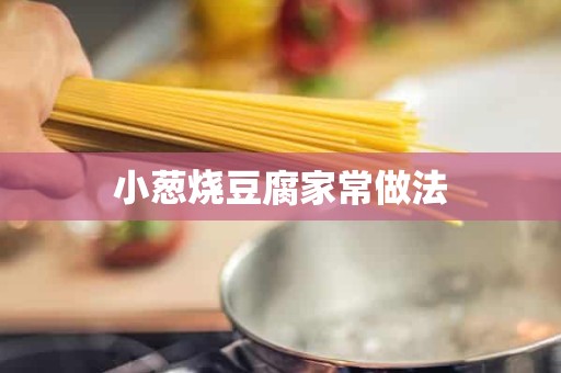 小葱烧豆腐家常做法