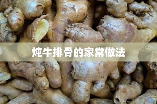 炖牛排骨的家常做法