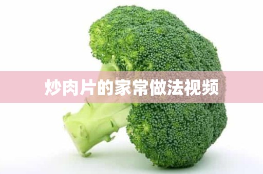 炒肉片的家常做法视频