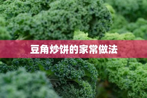 豆角炒饼的家常做法