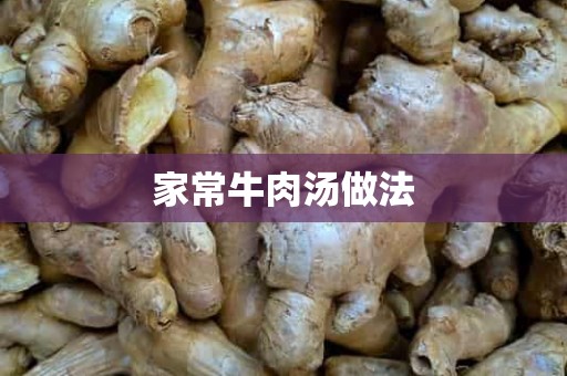 家常牛肉汤做法