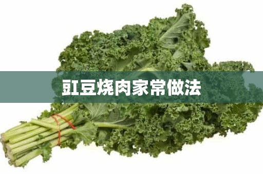 豇豆烧肉家常做法