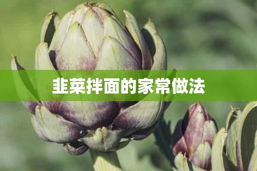 韭菜拌面的家常做法