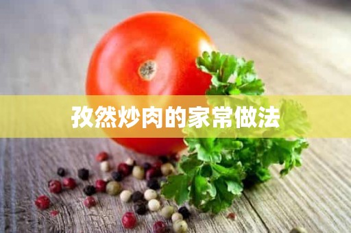 孜然炒肉的家常做法