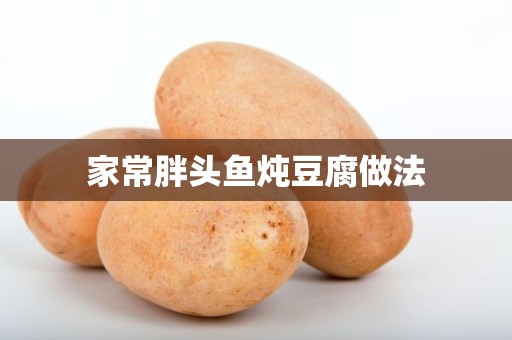 家常胖头鱼炖豆腐做法