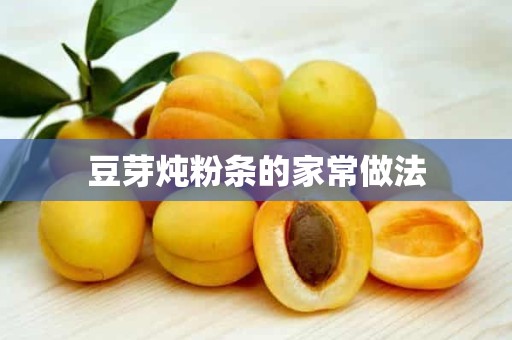 豆芽炖粉条的家常做法