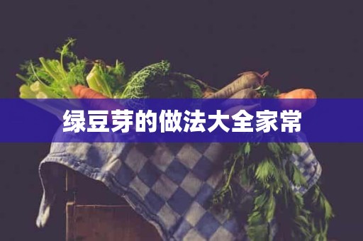 绿豆芽的做法大全家常