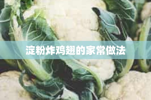 淀粉炸鸡翅的家常做法