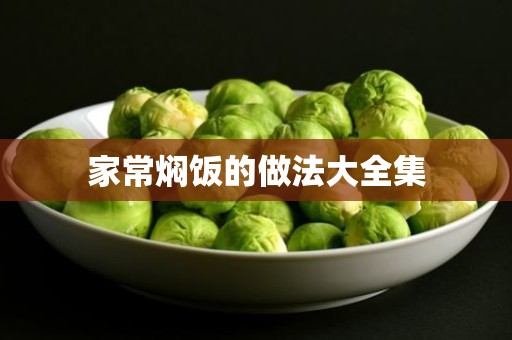 家常焖饭的做法大全集