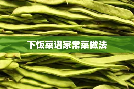 下饭菜谱家常菜做法