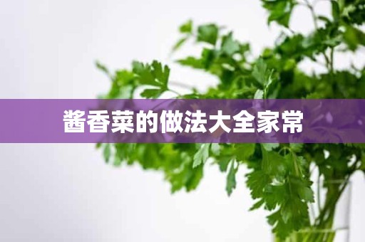 酱香菜的做法大全家常