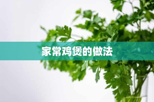 家常鸡煲的做法