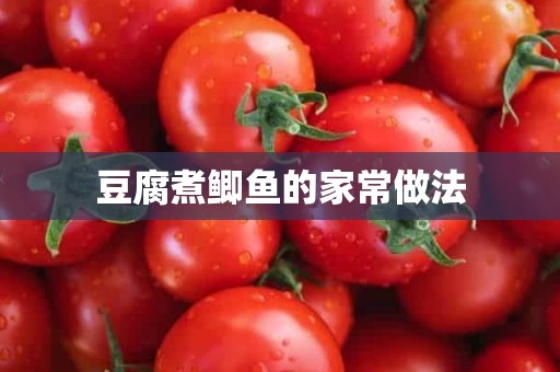 豆腐煮鲫鱼的家常做法