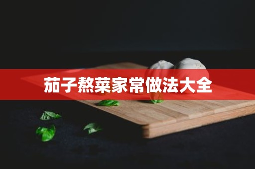 茄子熬菜家常做法大全