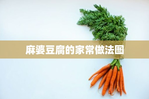 麻婆豆腐的家常做法图