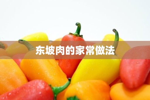 东坡肉的家常做法