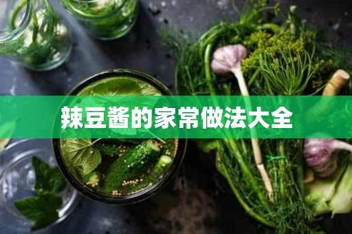 辣豆酱的家常做法大全