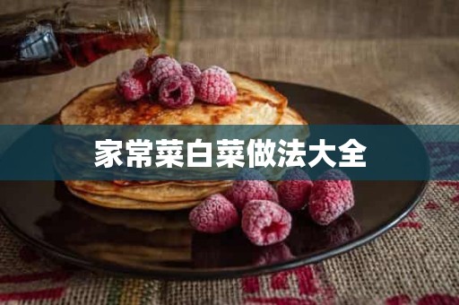 家常菜白菜做法大全