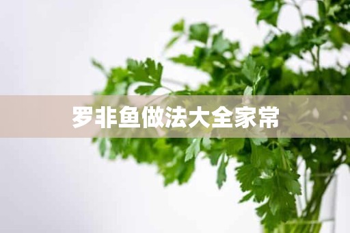 罗非鱼做法大全家常