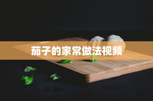 茄子的家常做法视频