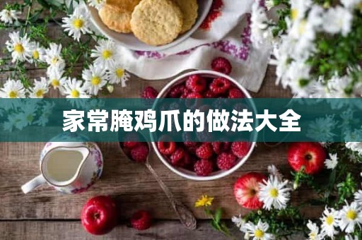 家常腌鸡爪的做法大全