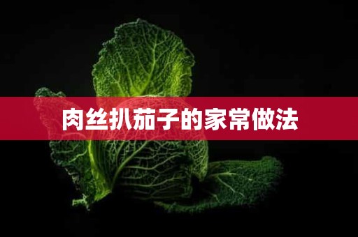 肉丝扒茄子的家常做法