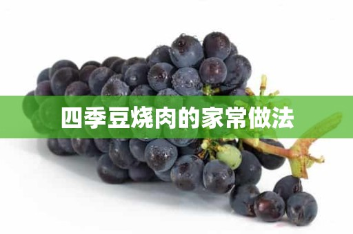 四季豆烧肉的家常做法