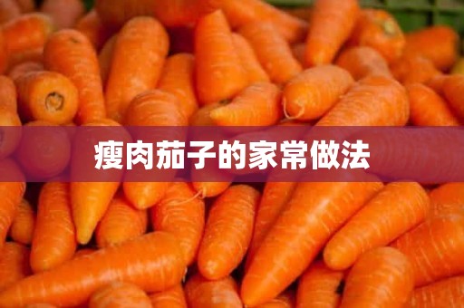 瘦肉茄子的家常做法