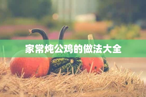 家常炖公鸡的做法大全