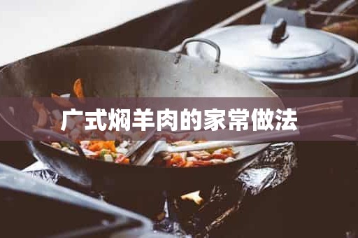 广式焖羊肉的家常做法