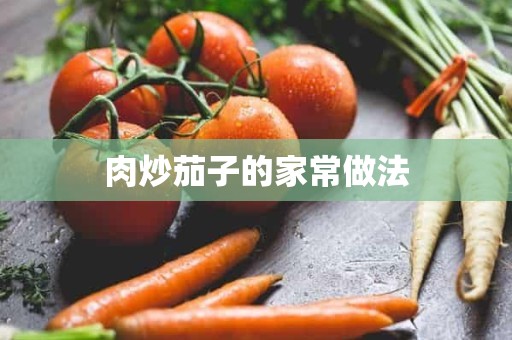 肉炒茄子的家常做法